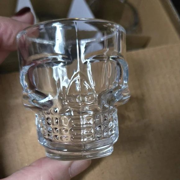 Skull shot glass Real Living 6 glass set NEW in box gift set - Picture 4 of 5